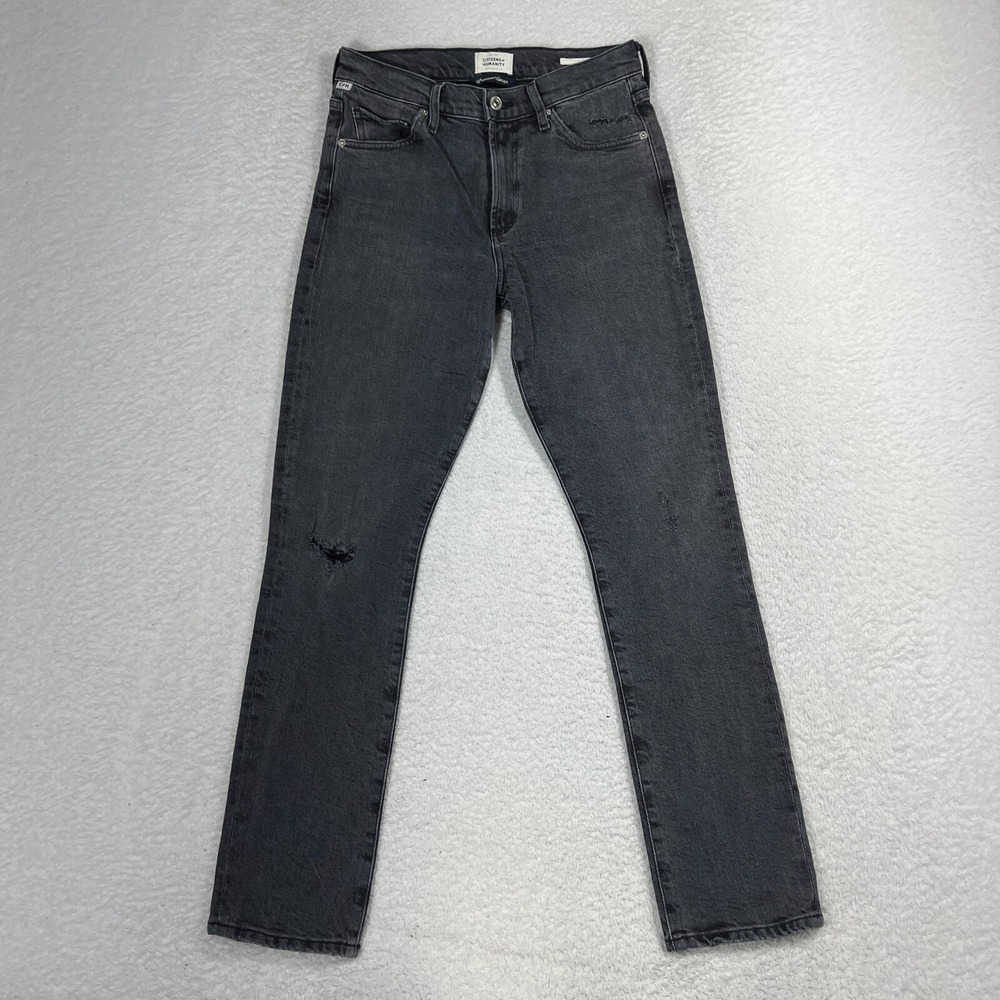 Citizens of Humanity Jeans Women 25 (26x28) Black Stretch Skyla Straight